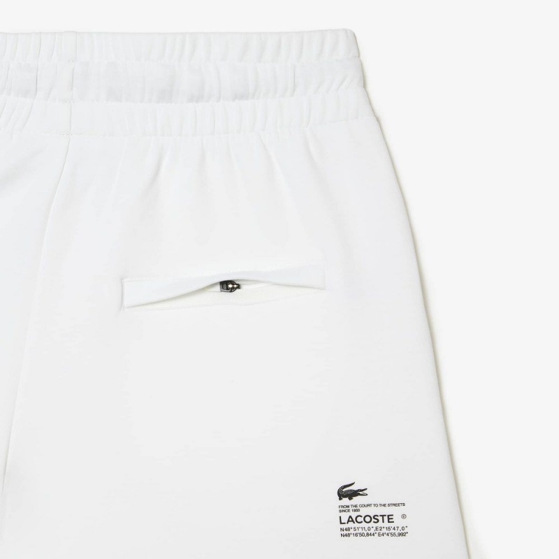 Women's Lacoste Plain Shorts White | TQY036824