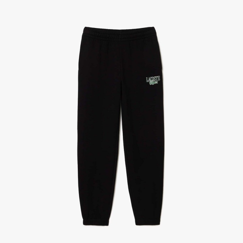 Women's Lacoste Printed Sweatpants Black | WUF875640