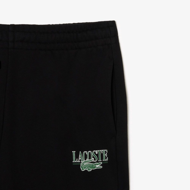 Women's Lacoste Printed Sweatpants Black | WUF875640