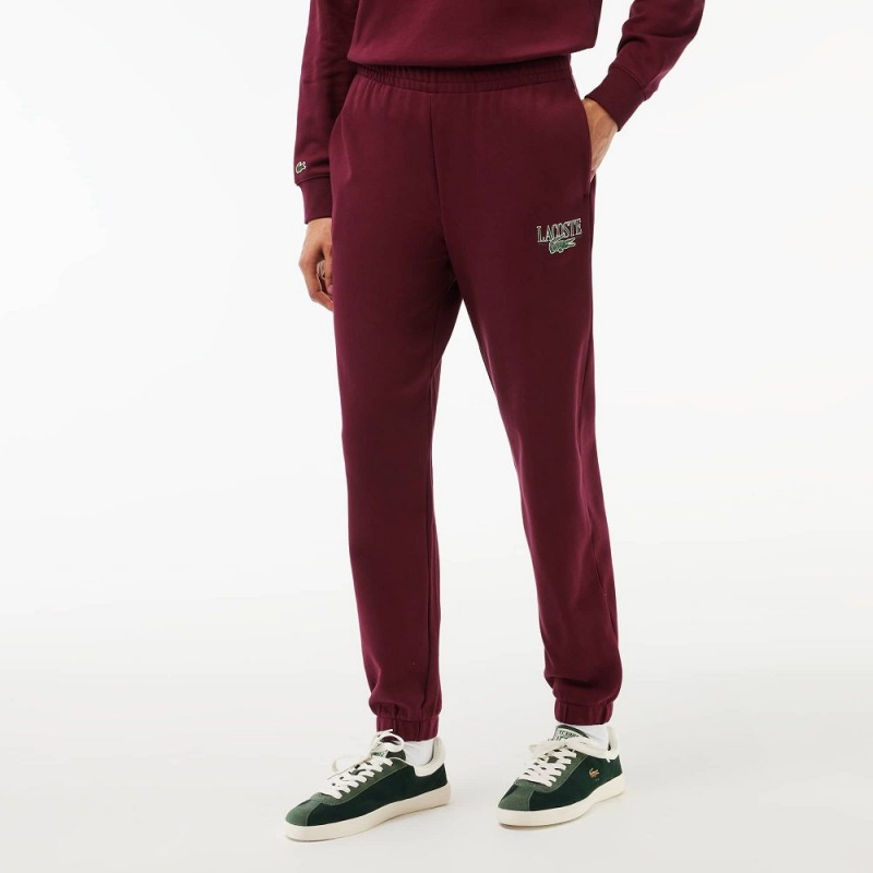 Women's Lacoste Printed Sweatpants Bordeaux | ATX703524