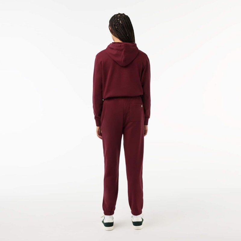 Women's Lacoste Printed Sweatpants Bordeaux | ATX703524