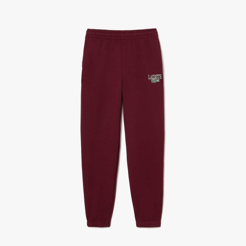 Women's Lacoste Printed Sweatpants Bordeaux | ATX703524