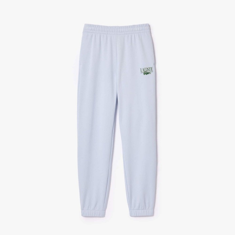 Women's Lacoste Printed Sweatpants Phoenix blue | QAO345701