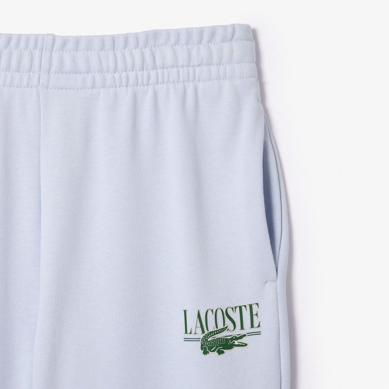 Women's Lacoste Printed Sweatpants Phoenix blue | QAO345701