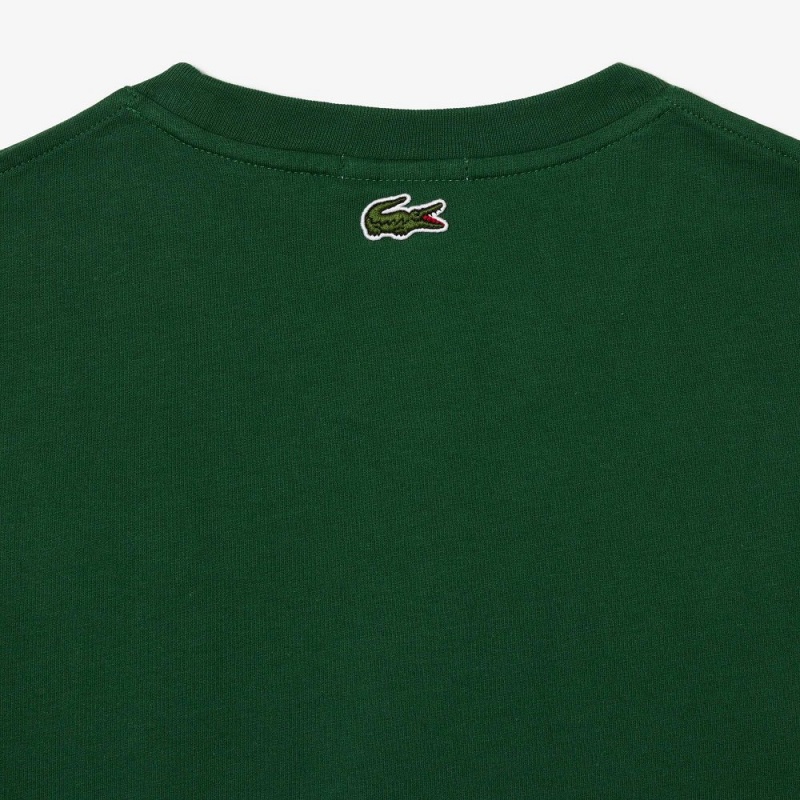 Women's Lacoste Regular Fit Heavy Cotton Jersey T-Shirt Pine green | LHN859176