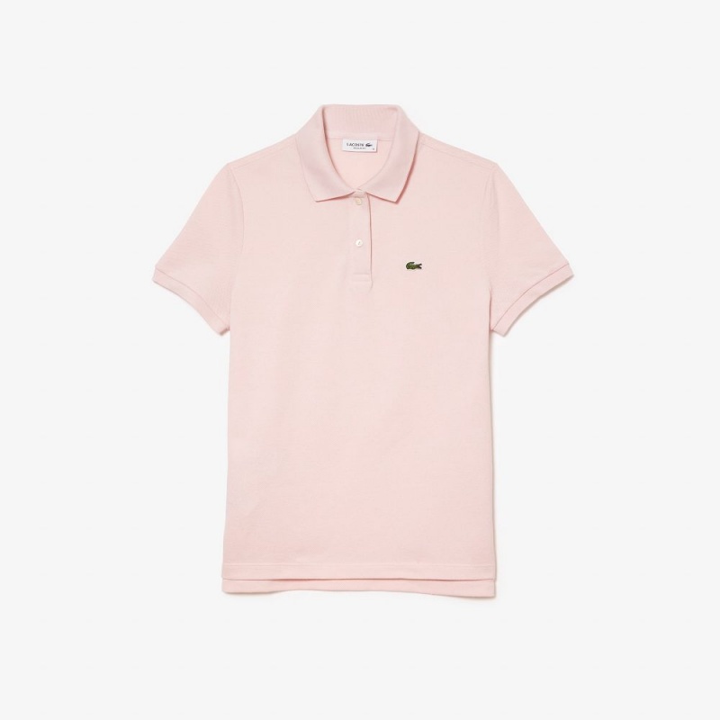 Women's Lacoste Regular Fit Soft Cotton Petit Piqué Polo Shirts Light Pink | AEQ195820