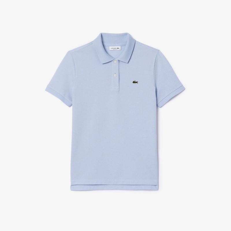 Women's Lacoste Regular Fit Soft Cotton Petit Piqué Polo Shirts Phoenix blue | YRD517920