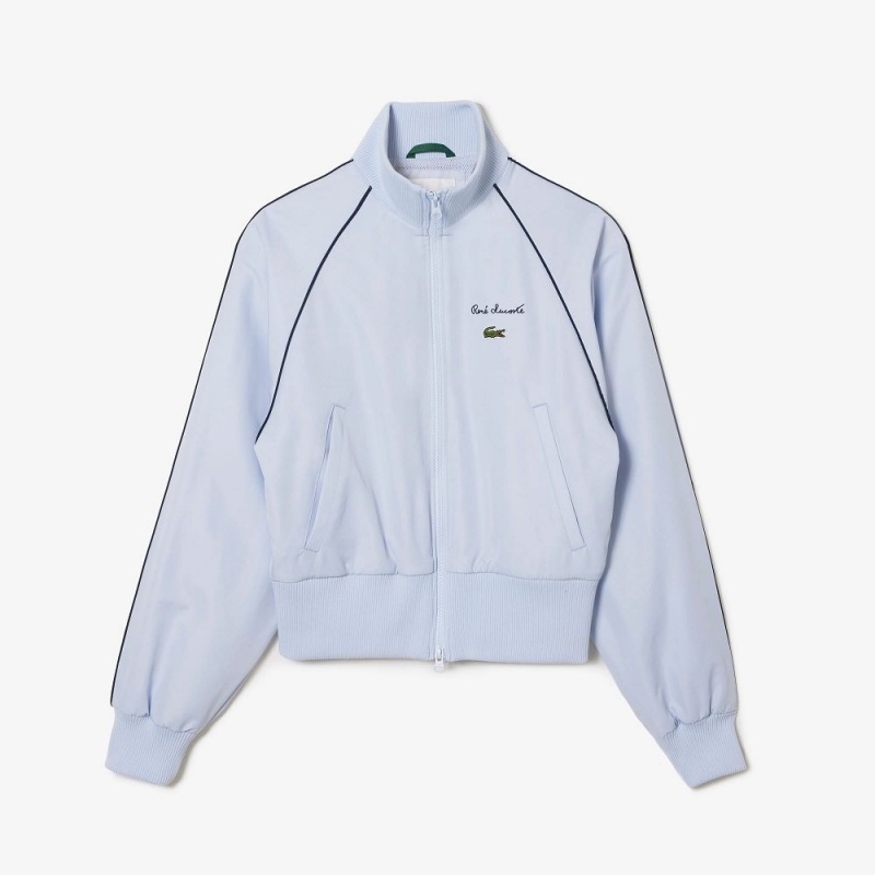 Women's Lacoste Relaxed Fit Track Jackets Phoenix blue | UMW213809