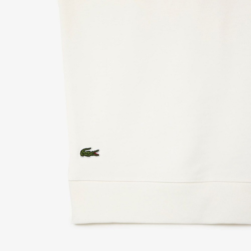 Women's Lacoste SPORT Roland Garros Edition Organic Cotton Sweatshirt White | IPT587630