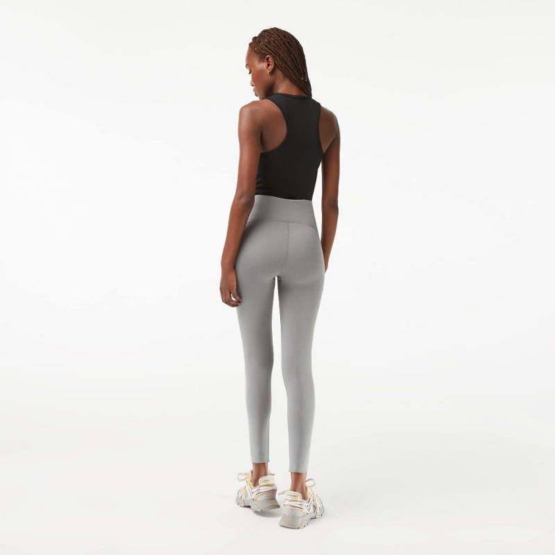 Women's Lacoste SPORT Sculpting Leggings Grey Chine | JGV650731