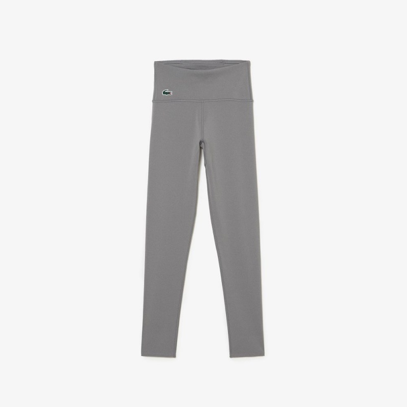 Women's Lacoste SPORT Sculpting Leggings Grey Chine | JGV650731