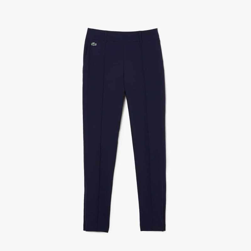 Women's Lacoste SPORT Stretch Ultra-Dry Golf Pants Navy Blue | KVC091584