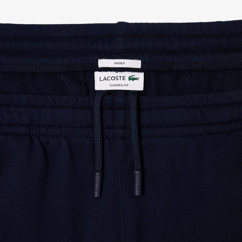 Women's Lacoste Signature Print Sweatpants Navy Blue | KBS427961