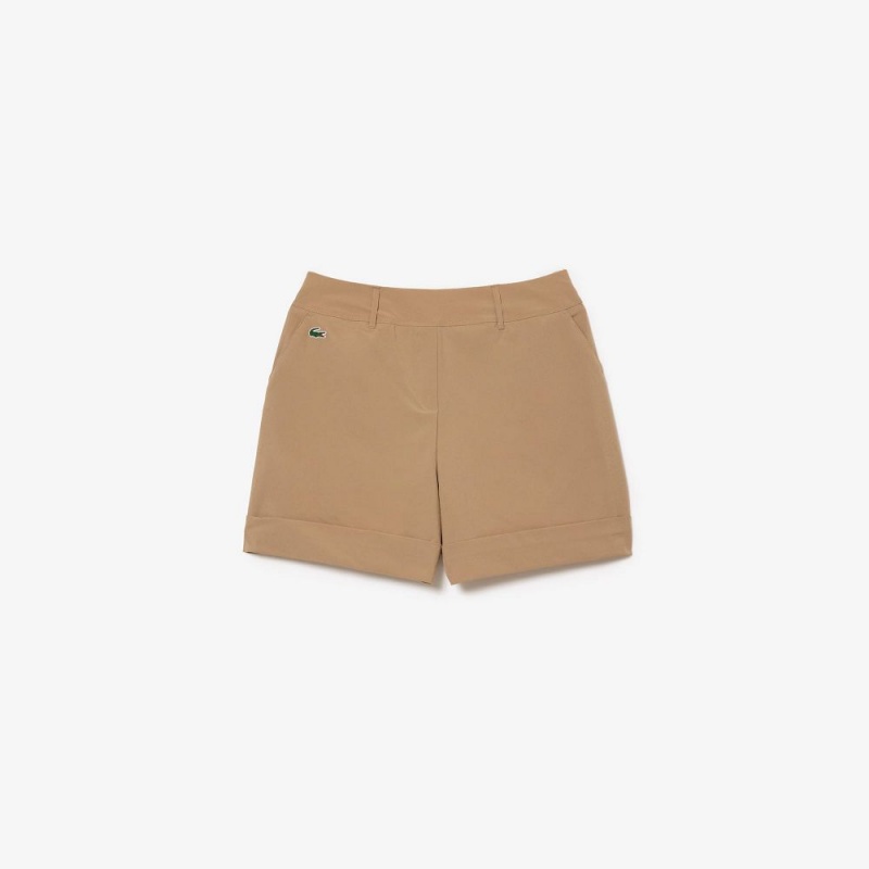 Women's Lacoste Sport Golf Shorts Beige | VIY490362