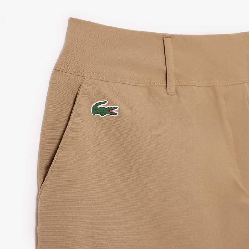 Women's Lacoste Sport Golf Shorts Beige | VIY490362