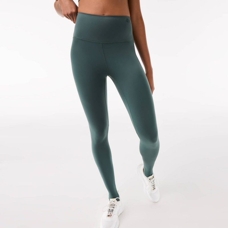 Women's Lacoste Stirrup Leggings Green | VBK805613