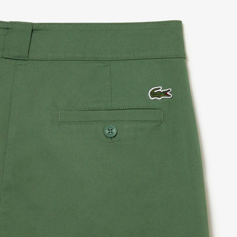 Women's Lacoste Stretch Gabardine Pants Khaki Green | SVL452189