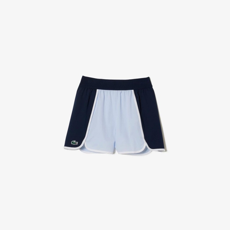 Women's Lacoste Ultra-Dry Shorts Light Blue Navy Blue | ONT487691